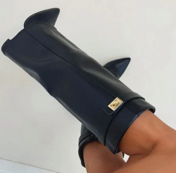 Women's knee-high block-heel boots