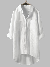 Chemise longue ample avec poches