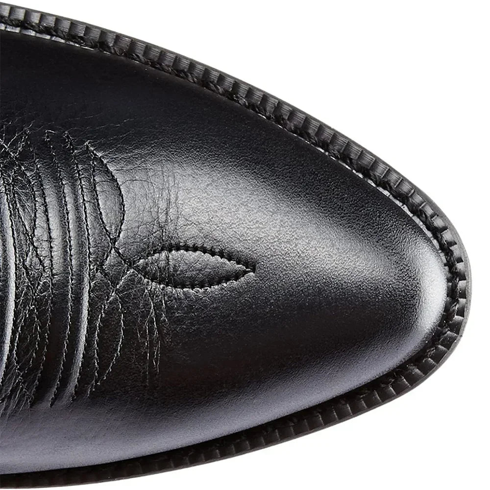 Cizme de iarnă bărbătești de cowboy, cu broderie | elegante