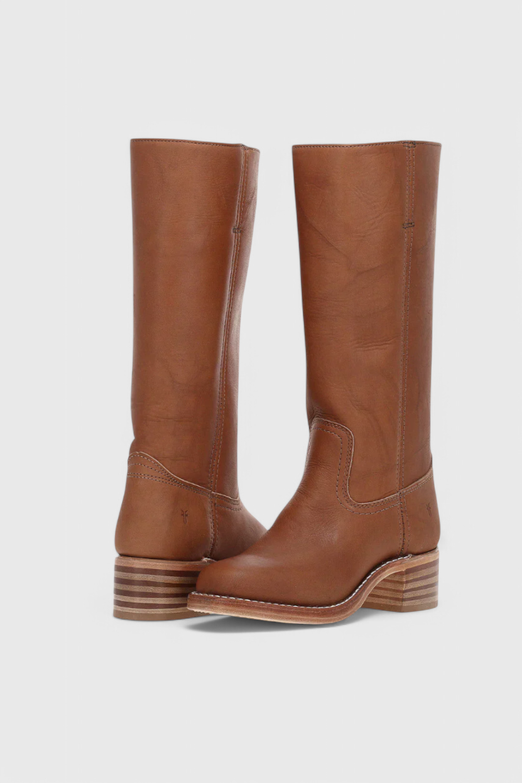 Women's Winter Knee-High Boots with Stable Heel, Classic | Round Toe