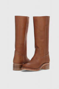 Women's Winter Knee-High Boots with Stable Heel, Classic | Round Toe