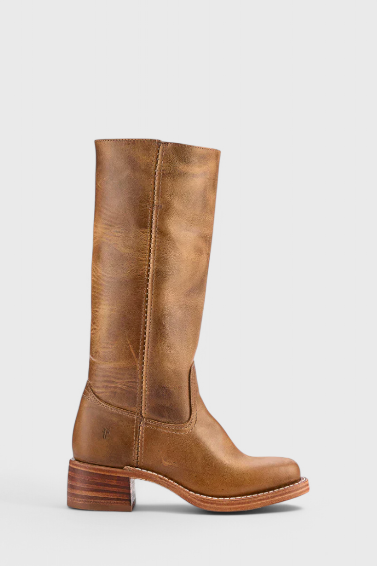 Women's Winter Knee-High Boots with Stable Heel, Classic | Round Toe