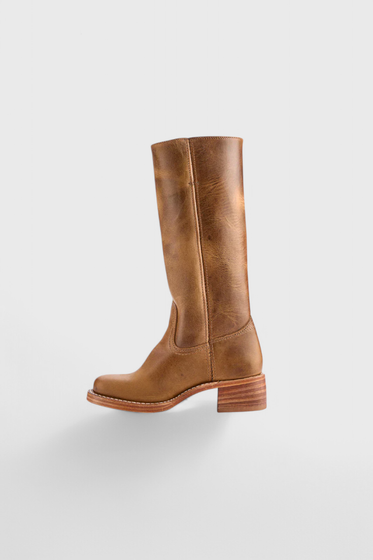 Women's Winter Knee-High Boots with Stable Heel, Classic | Round Toe