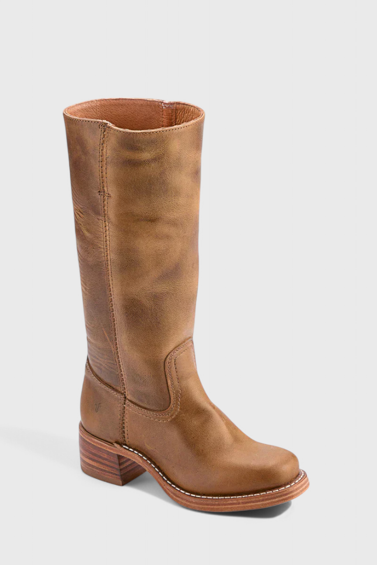 Women's Winter Knee-High Boots with Stable Heel, Classic | Round Toe