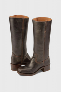 Women's Winter Knee-High Boots with Stable Heel, Classic | Round Toe