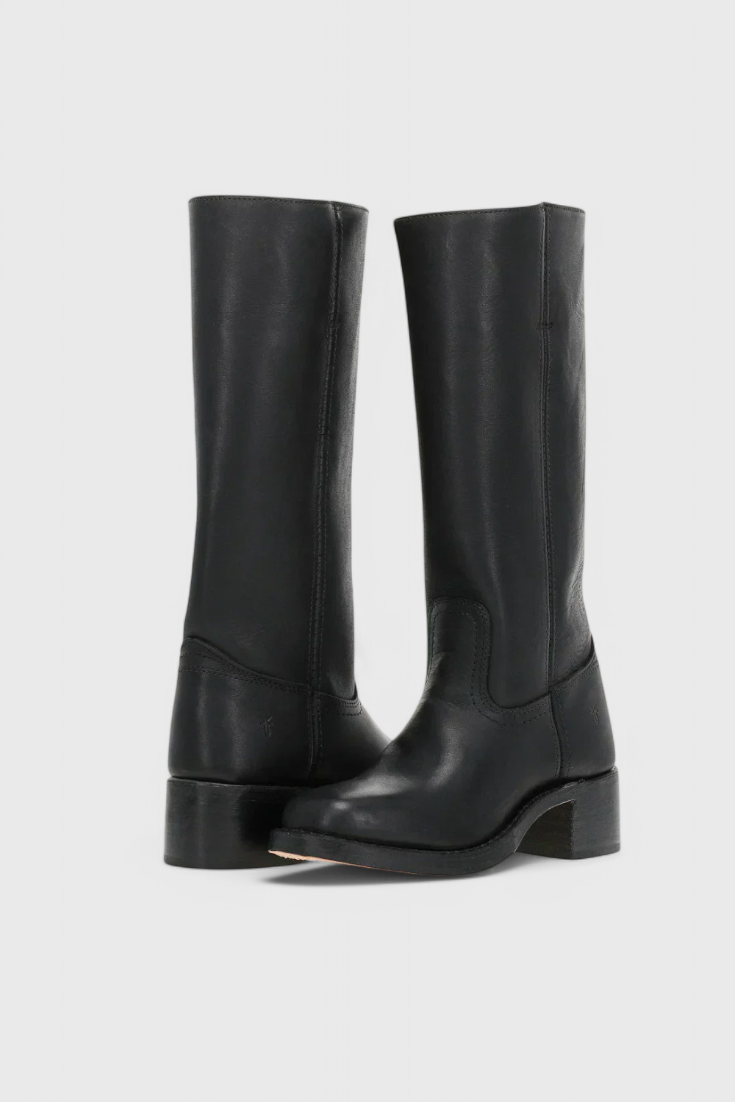 Women's Winter Knee-High Boots with Stable Heel, Classic | Round Toe