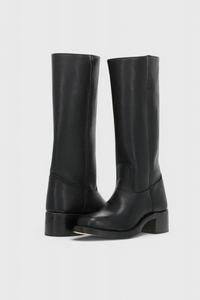 Women's Winter Knee-High Boots with Stable Heel, Classic | Round Toe