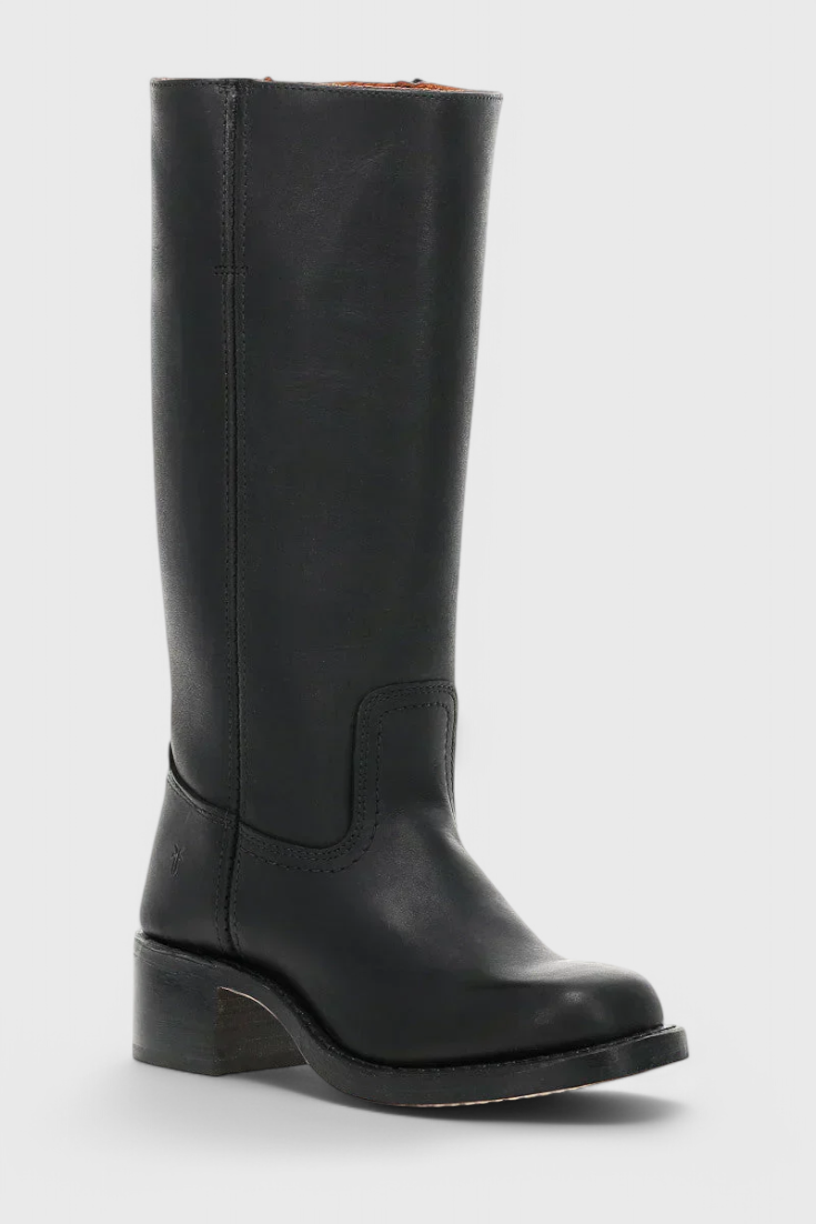 Women's Winter Knee-High Boots with Stable Heel, Classic | Round Toe