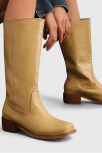 Women's Winter Knee-High Boots with Stable Heel, Classic | Round Toe