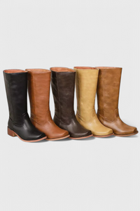 Women's Winter Knee-High Boots with Stable Heel, Classic | Round Toe