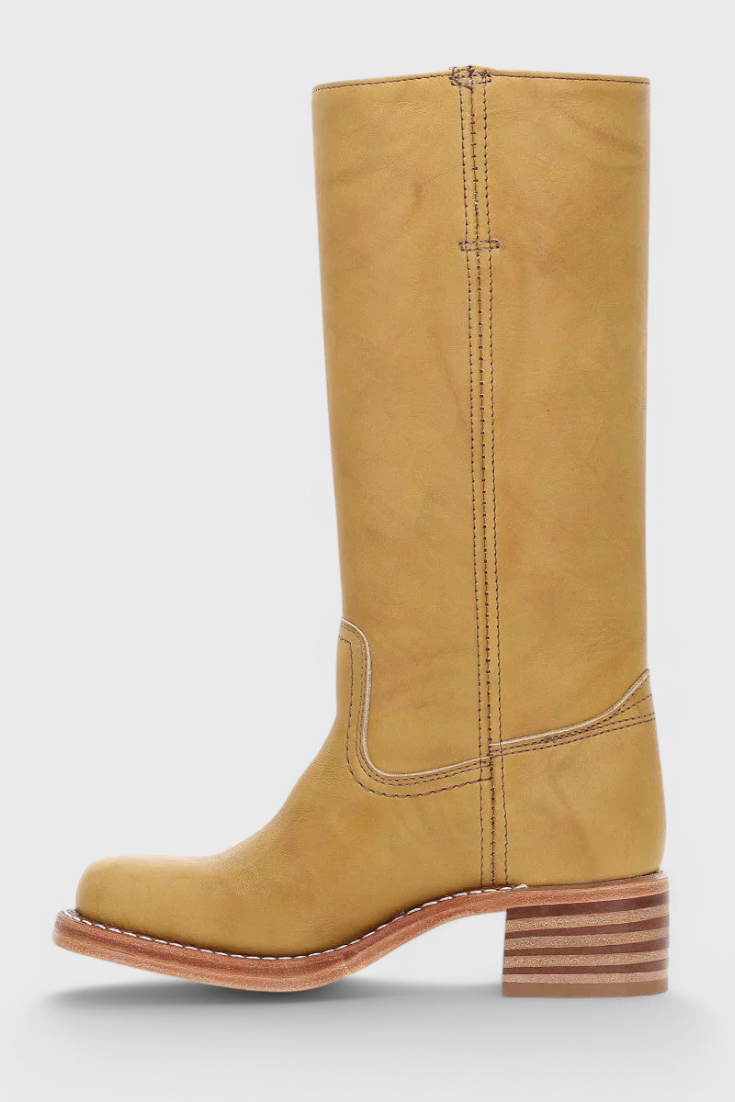 Women's Winter Knee-High Boots with Stable Heel, Classic | Round Toe