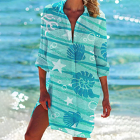 Women's summer shirt dress for the beach
