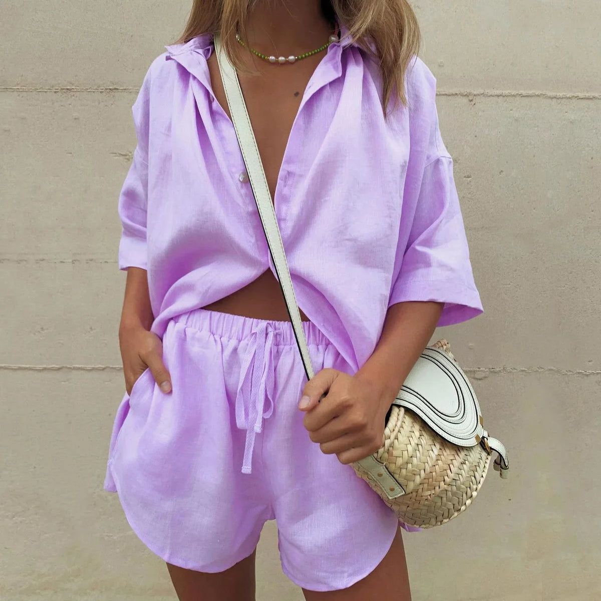 Women’s Summer Set with Shirt and Shorts