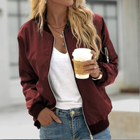 Bomber da donna con zip