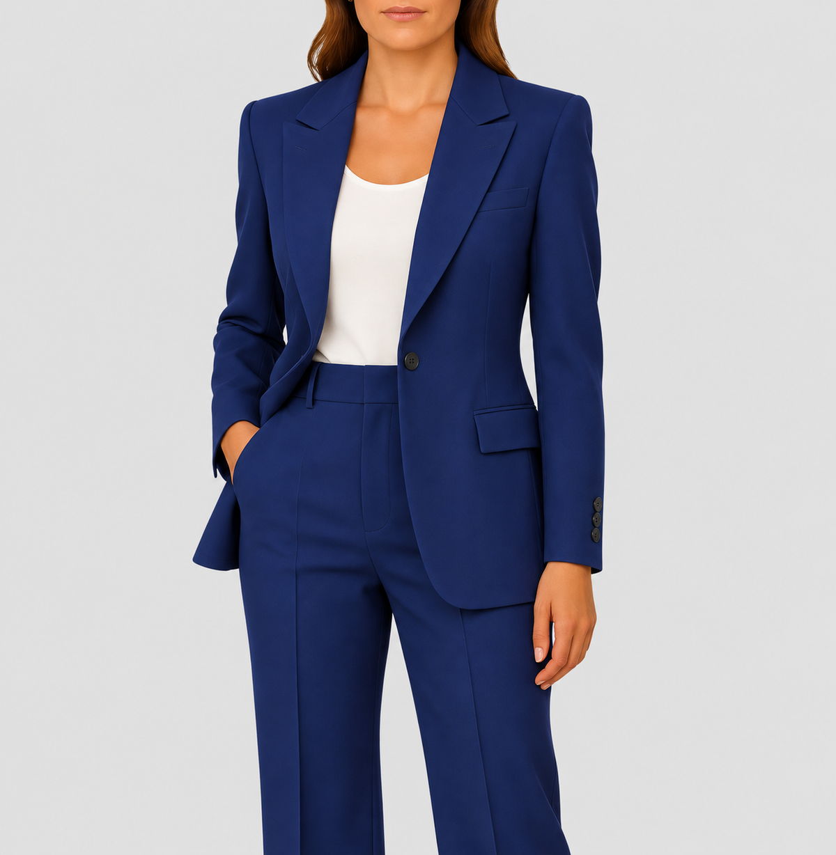 Elegante tailleur doppiopetto da donna slim fit - Wren