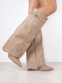 Women's knee-high block-heel boots