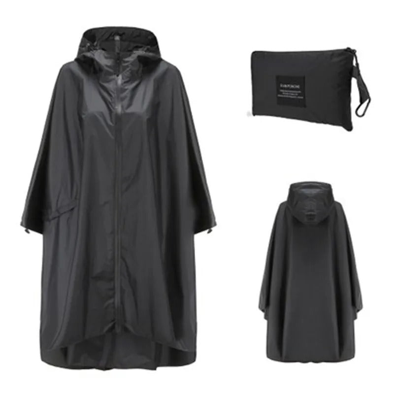 Poncho imperméable à capuche