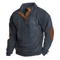 Pull pour homme à col montant et boutons