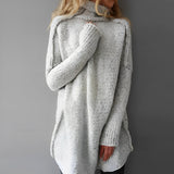 Caldo maglione oversize da donna con collo alto - Nora