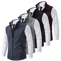 Gilet da uomo con zip e collo alto