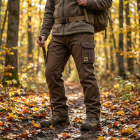 Dopasowane spodnie cargo slim fit męskie - Jace Detail