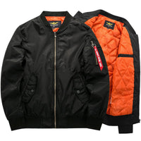 Geacă bomber bărbătească cu fermoar