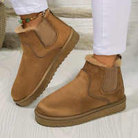 Stivaletti invernali da donna imbottiti slip-on