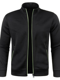 Elegancka bluza zimowa męska ze stójką i zamkiem - Kurt Angle