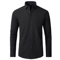 Elegancka koszula slim fit stretch męska - Cole Front