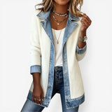 Elegant women's jacket with collar and buttons - Vera