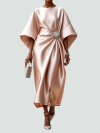 Elegancka sukienka maxi z kapą damska - Noelle Back