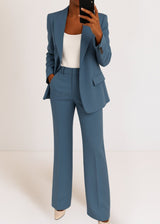 Ensemble élégant pour femme avec blazer et pantalon de style lounge - Elise