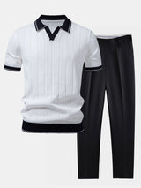Élégant ensemble polo et pantalon pour homme - Quinn