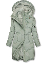 Elegante cappotto invernale da donna con fodera calda - Violet