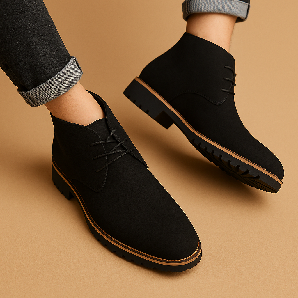 Bottines montantes à lacets pour homme
