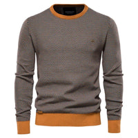 Geometryczny sweter bluza męska - Silas Detail