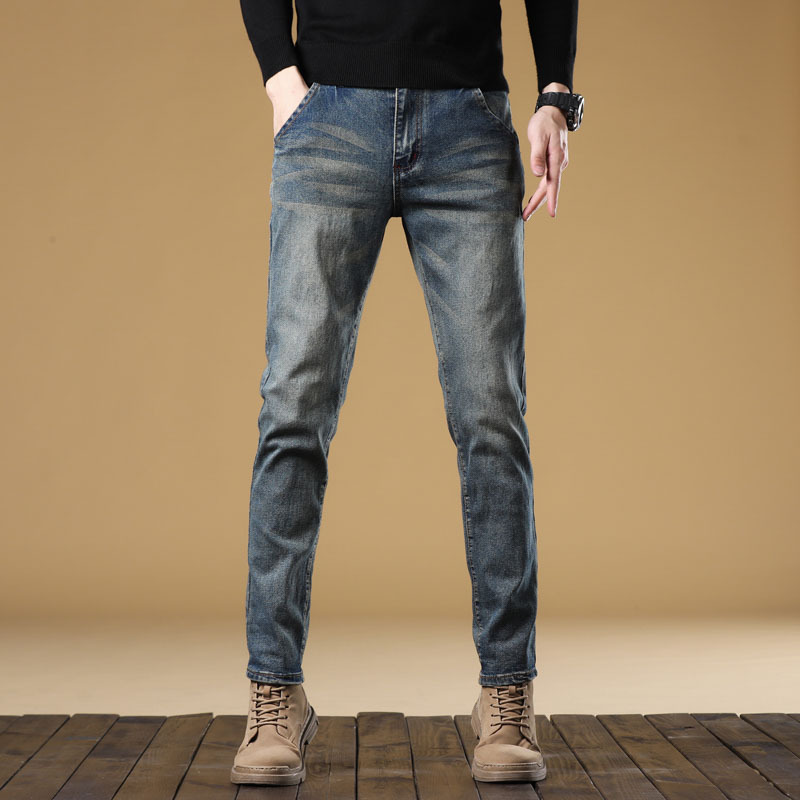 Jeans da uomo con coulisse in vita