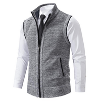 Gilet da uomo con zip e collo alto