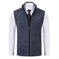 Gilet da uomo con zip e collo alto