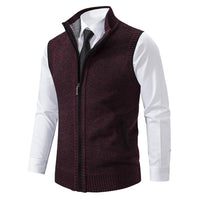 Gilet da uomo con zip e collo alto