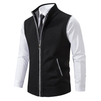 Gilet da uomo con zip e collo alto