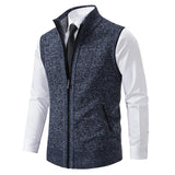 Gilet da uomo con zip e collo alto