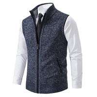 Gilet da uomo con zip e collo alto