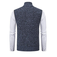 Gilet da uomo con zip e collo alto