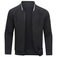 Pikowana bluza zimowa męska na zamek - Carter Front