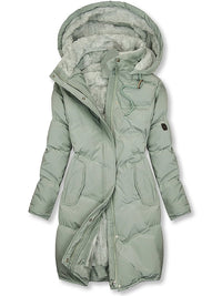 Manteau matelassé pour femme avec capuche