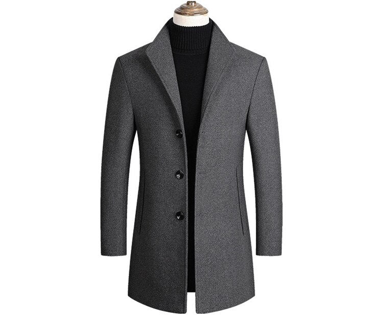 Cappotto invernale monopetto da uomo | formale