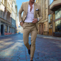 Tailored garnitur slim fit męski - Blake Back