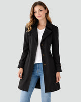 Trench-coat ajusté pour femme avec revers - Maren